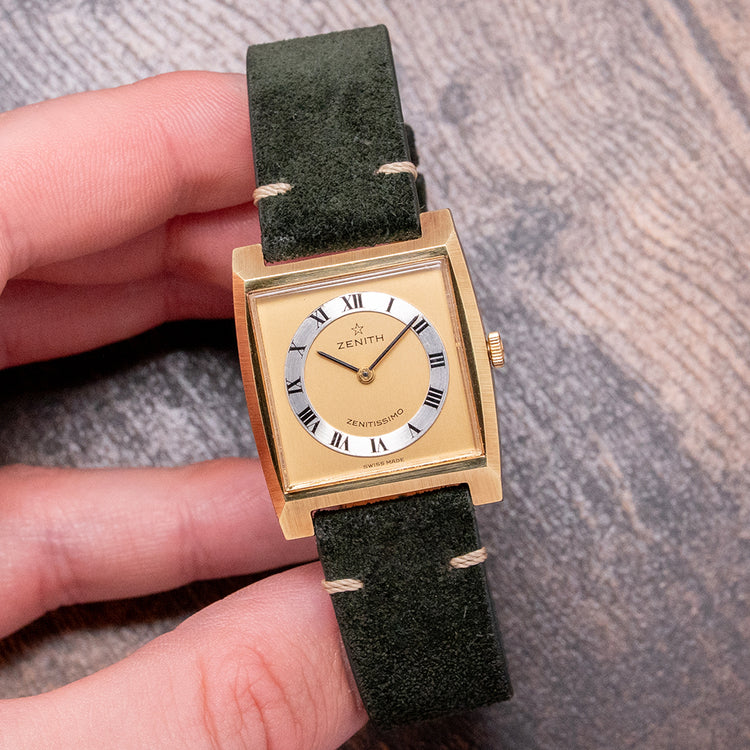 1960s Zenith Zenitissimo Gold Filled Square 27.5x33.5mm 4002 HU
