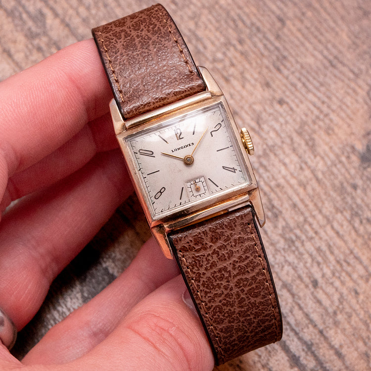 1943 Longines Art-Deco Gold Filled Manually Wound 25x37mm