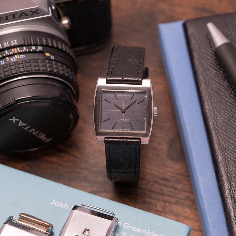1975 Longines Conquest Square Case Crosshair Dial Cal. L847.3