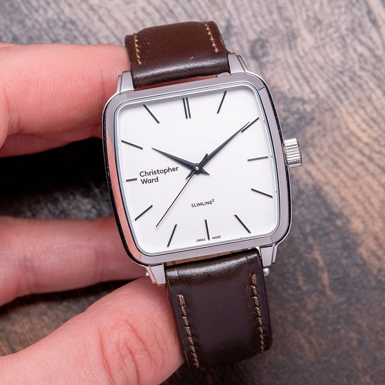 2018 Christopher Ward C5 Malvern Slimline² Square Manual 37mm