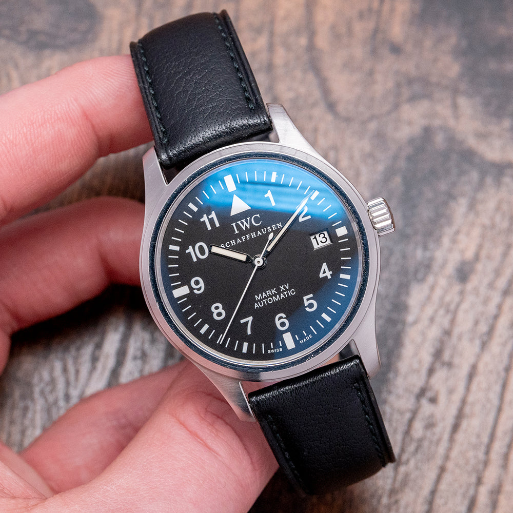 2005 IWC Pilot Mark XV on Leather Strap 38mm IW3253