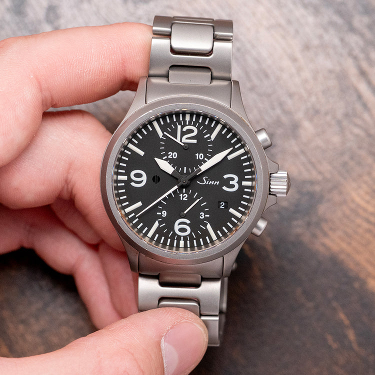 2000s Sinn 756 Chronograph Automatic 40mm on Bracelet