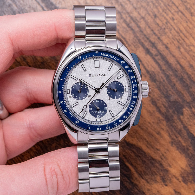 2023 Bulova Archive Lunar Pilot Chronograph Blue 43.5mm 98K112