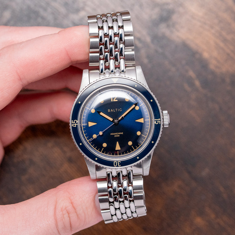 2019 Baltic Aquascaphe Classic Blue Gilt on BOR 39mm