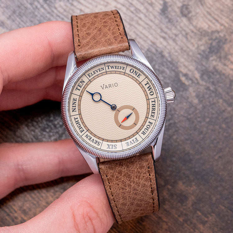 2025 Vario Navi Single Hand Sand Beige Compass 38mm