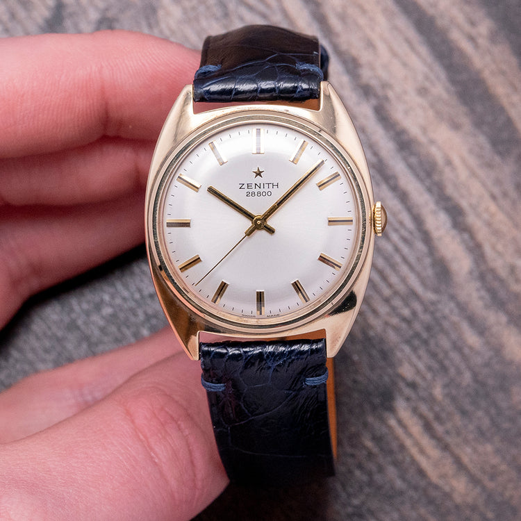 1973 Zenith 28,800 9ct Gold 33mm Presentation Watch