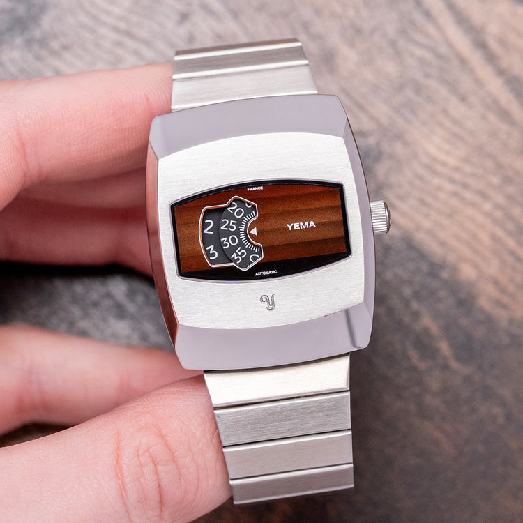 2021 YEMA Digital 'Digidisc' Brown Dial Automatic 36mm