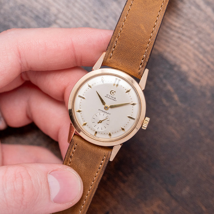 1954 CYMA 'Watersport - Cymaflex' 9ct Gold Cal. R458 32.5mm