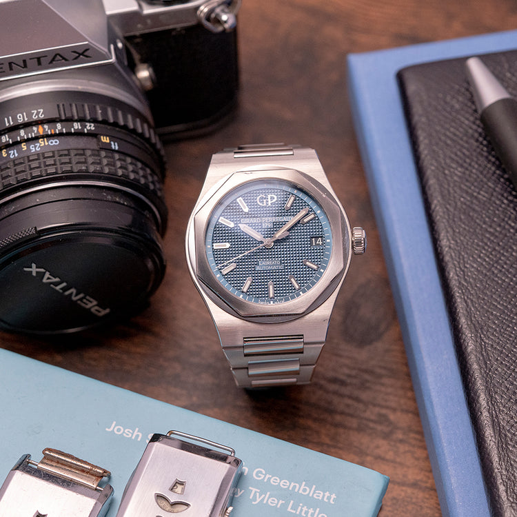 2018 Girard Perregaux Laureato 42 Blue Auto 81010-11-431-11A