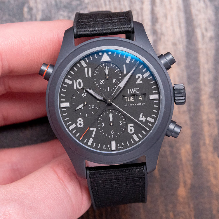 2022 IWC Pilot Double Chronograph ‘Top Gun’ Ceratanium 44mm