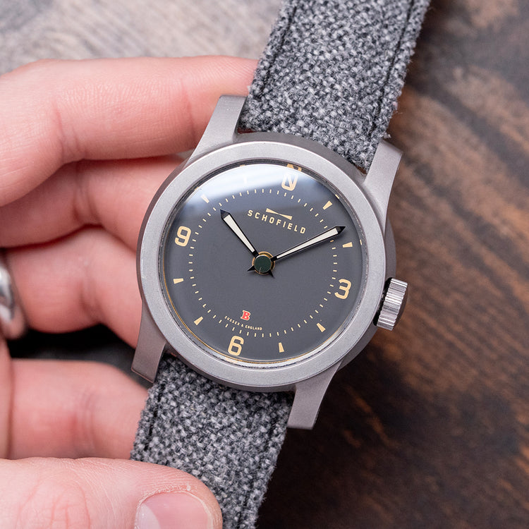 2017 Schofield Beater 1 Early Grey Enamel Dial Automatic 44mm