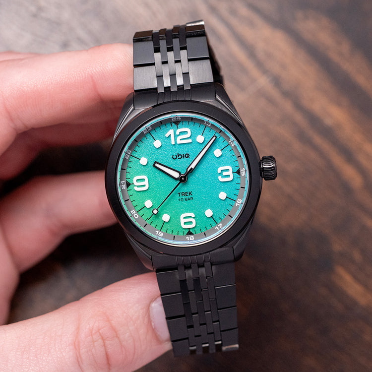 2025 UBIQ TREK CoralGlow Dial Mechaquartz Titanium 38mm
