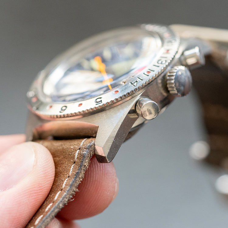1970s Ollech & Wajs Valjoux 72 Chronograph Blue 37.5mm - vault