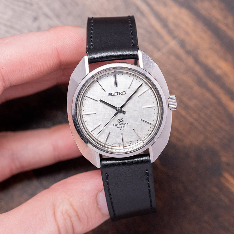 1969 Grand Seiko Hi-Beat Linen Dial Manual 37mm 4520-7000