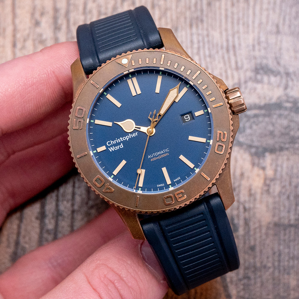 2018 Christopher Ward C60 Trident Pro 600 Bronze 43mm