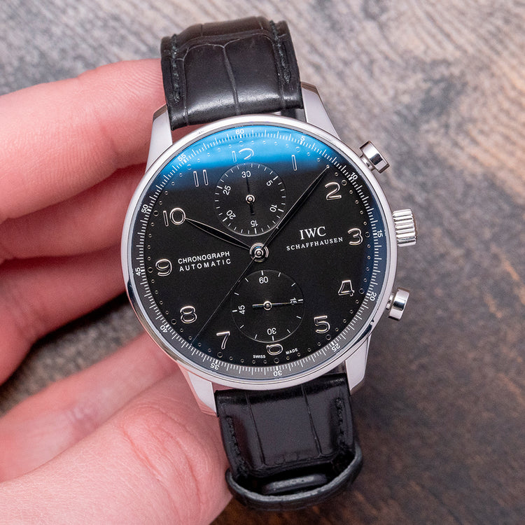 2012 IWC Portuguese Chronograph Black IW371447