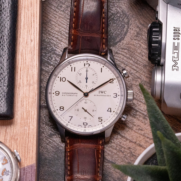 2007 IWC Portuguese Chronograph White IW371401