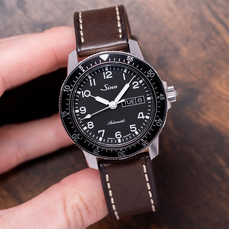 2017 Sinn 104 St Sa I Black Automatic 41mm on Strap