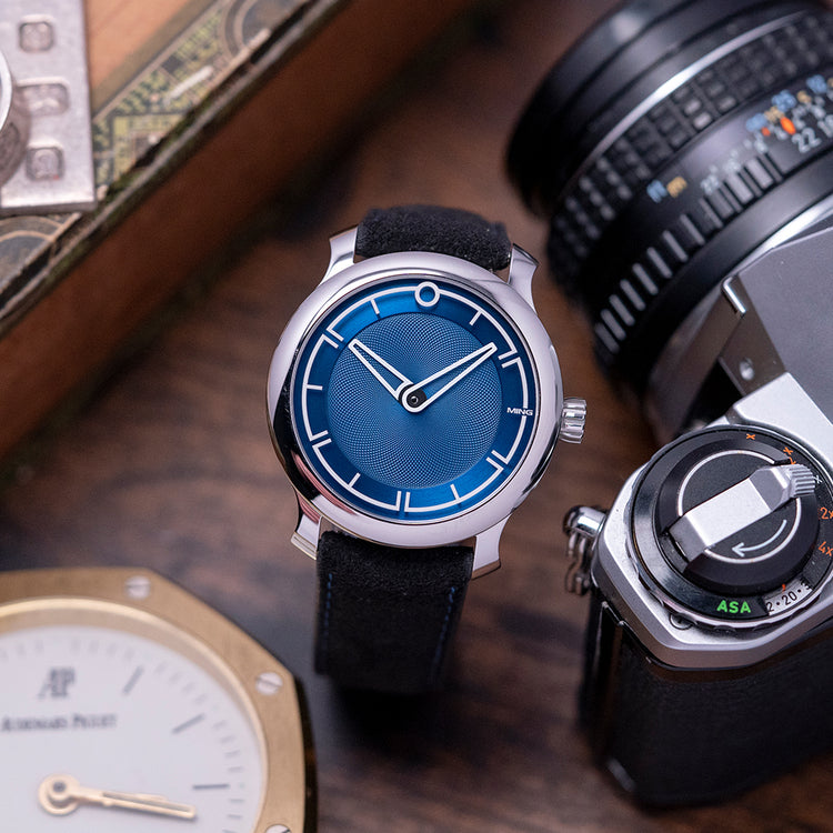 2022 Ming 17.09 Blue Automatic + Ming Tray