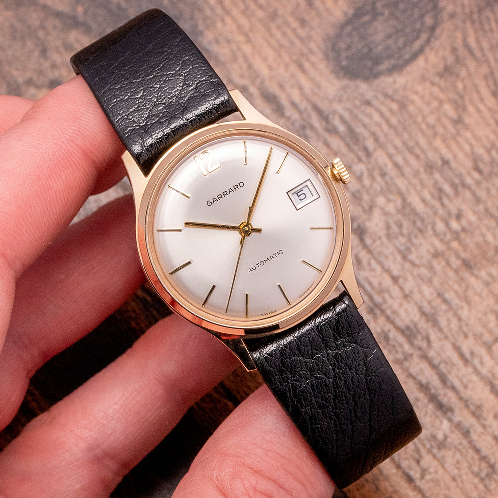 1980 Garrard 9ct Gold Automatic Presentation Watch 33.5mm