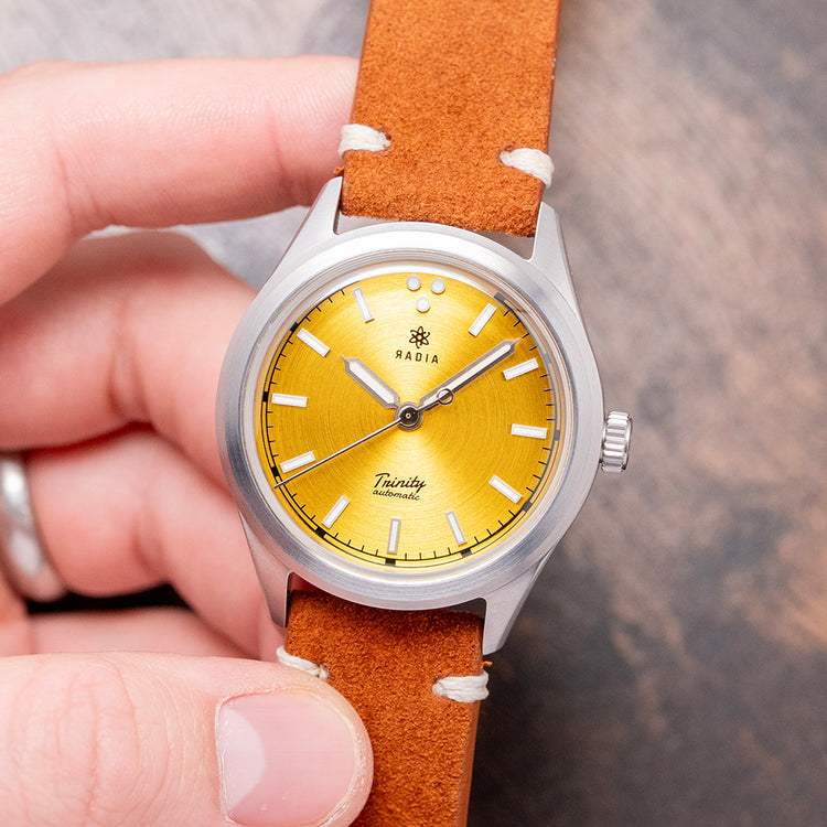 2025 Radia Trinity Yellow Sunburst Dial Automatic 38.5mm