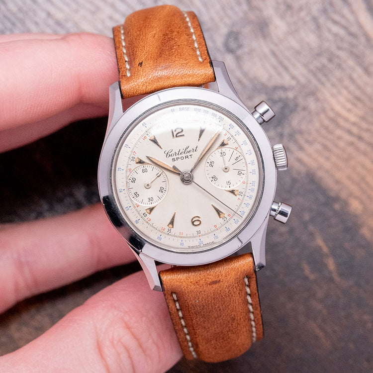 1950s Cortébert 'Sport' Chronograph 35mm Valjoux 23