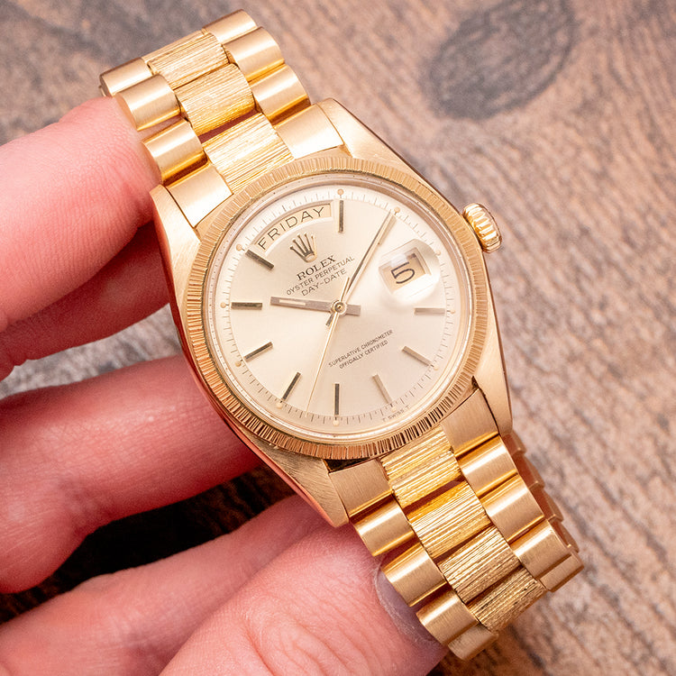 1973 Rolex Oyster Perpetual Day Date 1807 Bark with Bracelet