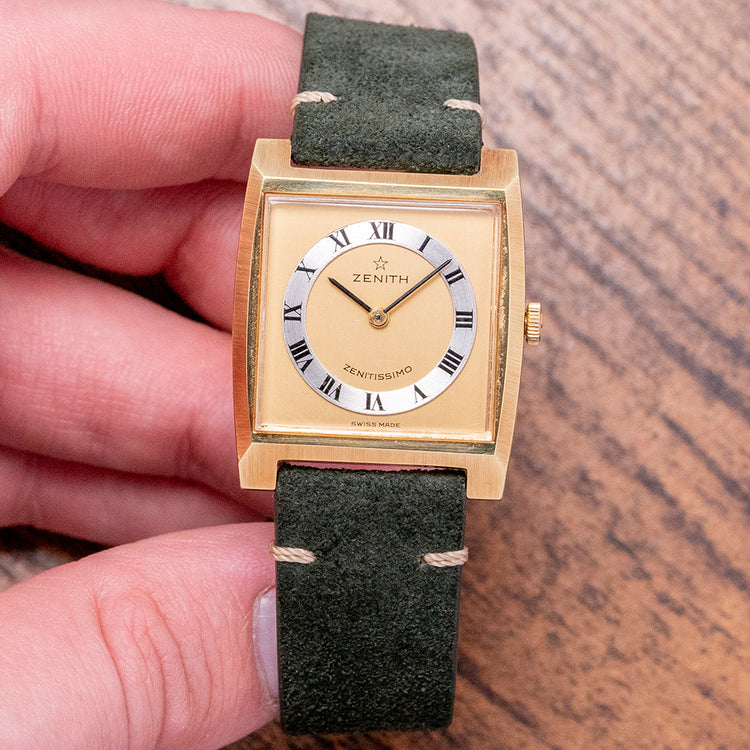 1960s Zenith Zenitissimo Gold Filled Square 27.5x33.5mm 4002 HU