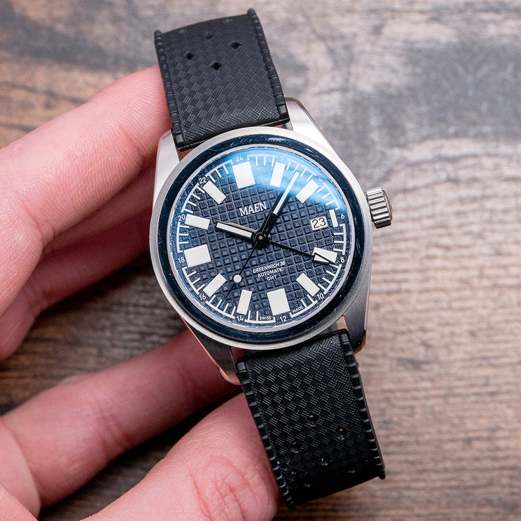 2021 Maen Greenwich 38 GMT Blue Dial Automatic MGG.02