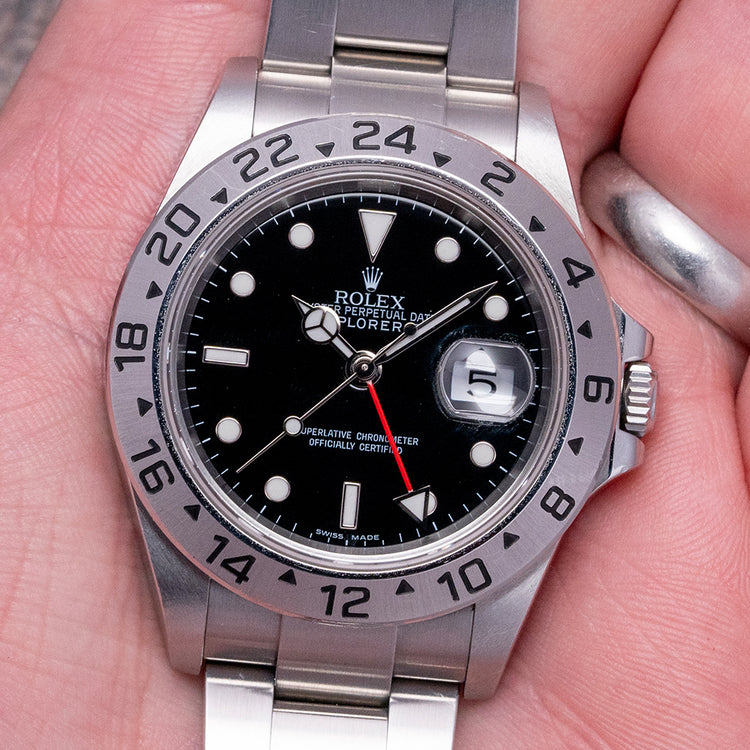 2006/07 Rolex Explorer II Black Dial 16570 on Bracelet