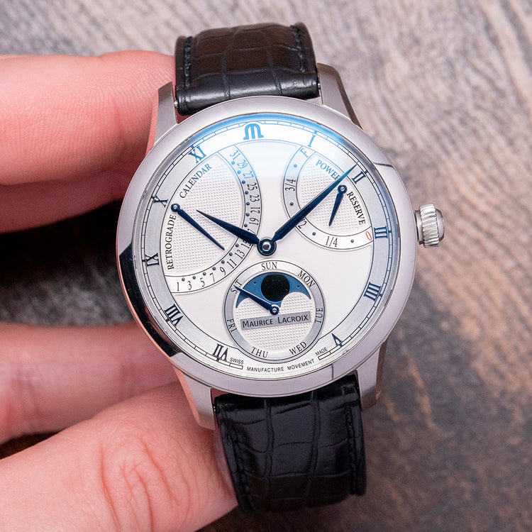 2018 Maurice Lacroix Masterpiece Moon Retrograde Calendar