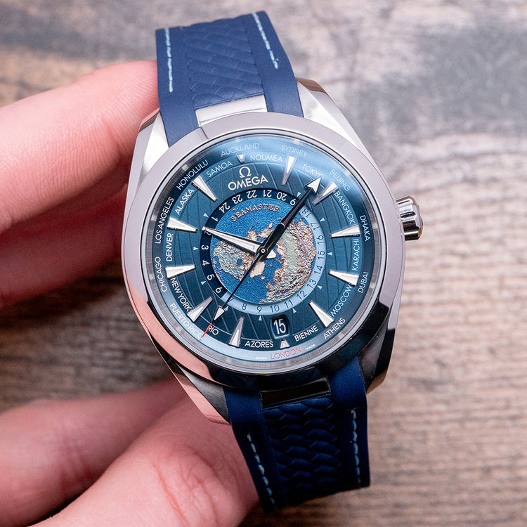 2024 Omega Aqua Terra 150M GMT Worldtimer 43mm 220.12.43.22.03.001