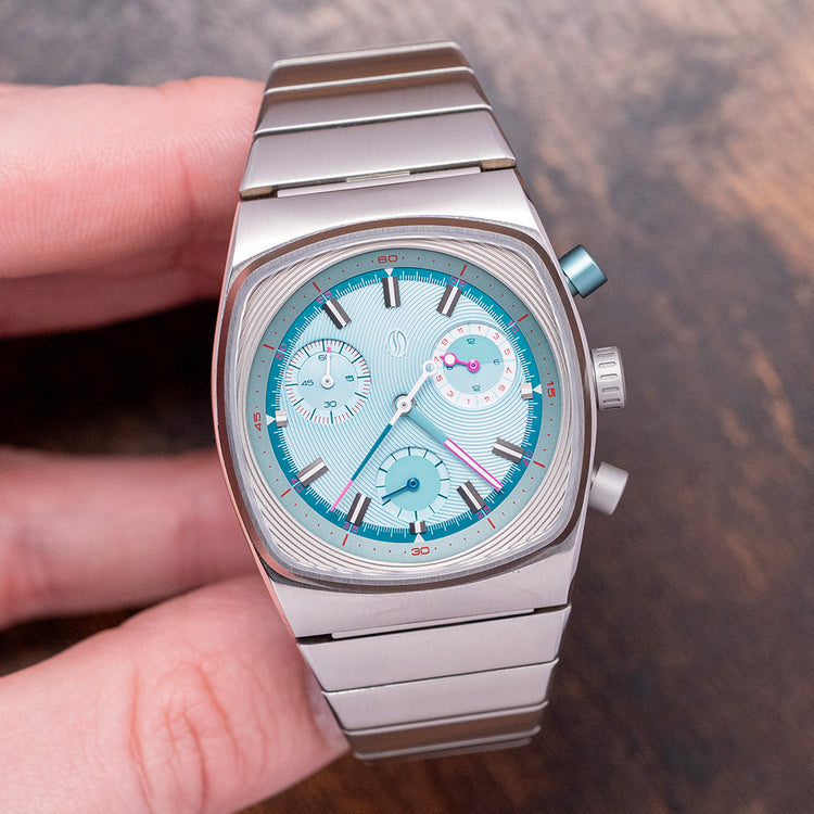 2023 Brew x Worn & Wound Metric Chrono Regulator Sky Blue