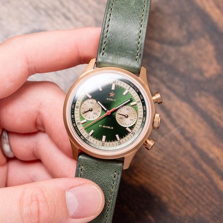 2025 Seagull 1963 Icon II Bronze / Green Dial No. 0002 40mm