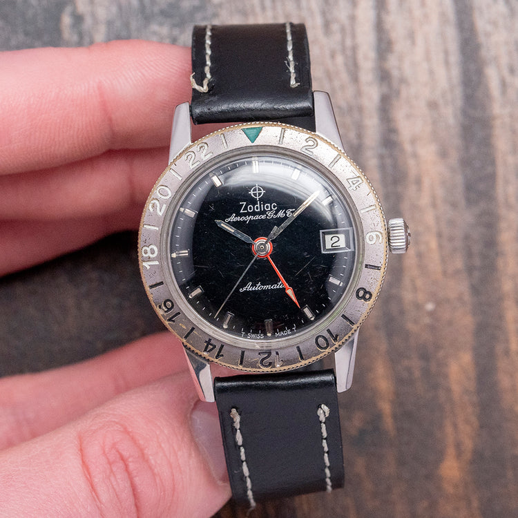 1960s Zodiac Aerospace GMT Automatic 35mm 752-925