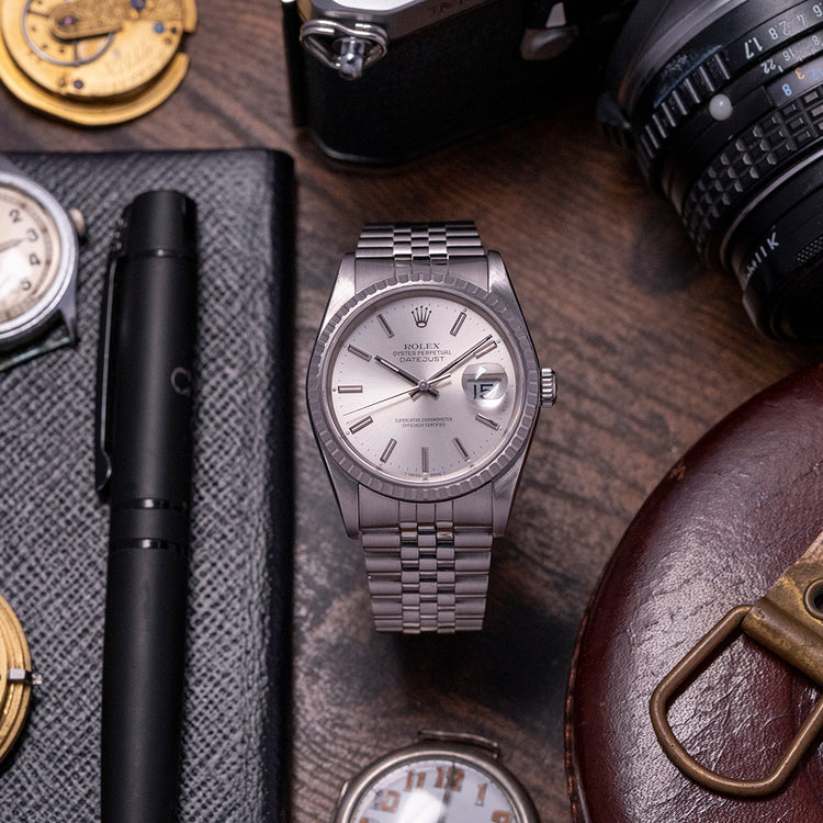 1990 Rolex Datejust 36mm on Jubilee 16220 Box & Papers