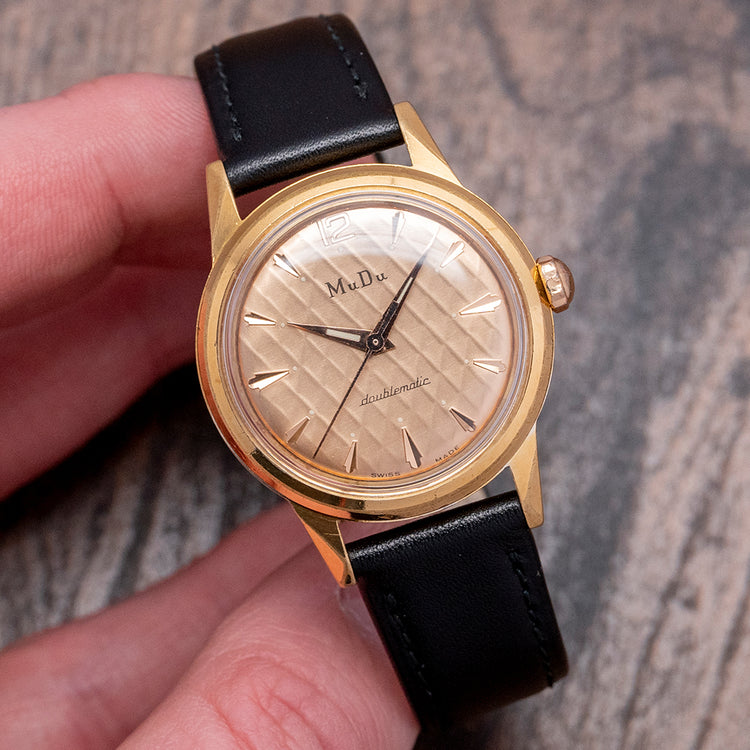 1960s MuDu Doublematic Textured Dial Automatic 32mm