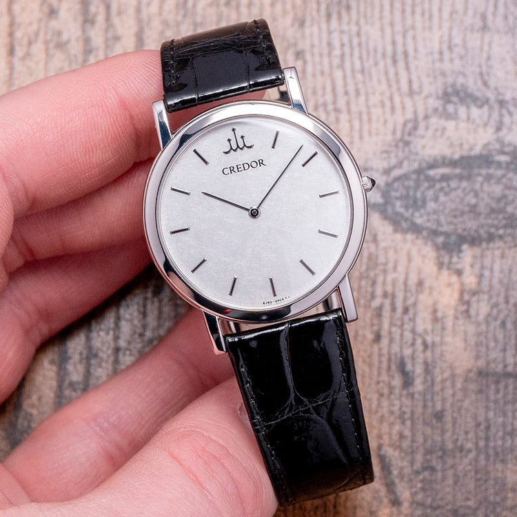 2020 Credor Signo Platinum 950 'Snowflake' Dial 33.5mm GBAT031