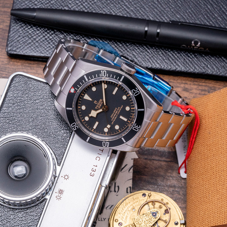 Stickered 2023 Tudor Black Bay 41mm Black on Bracelet 79230N