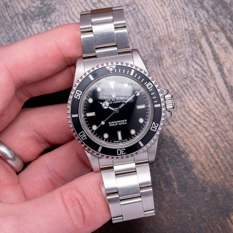 1989 Rolex Submariner No-Date Gloss Dial 5513 L-Serial 40mm