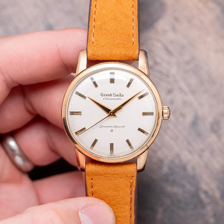 1963 Grand Seiko "First" J14070 14K Gold Filled 'Raised Dial' 35mm