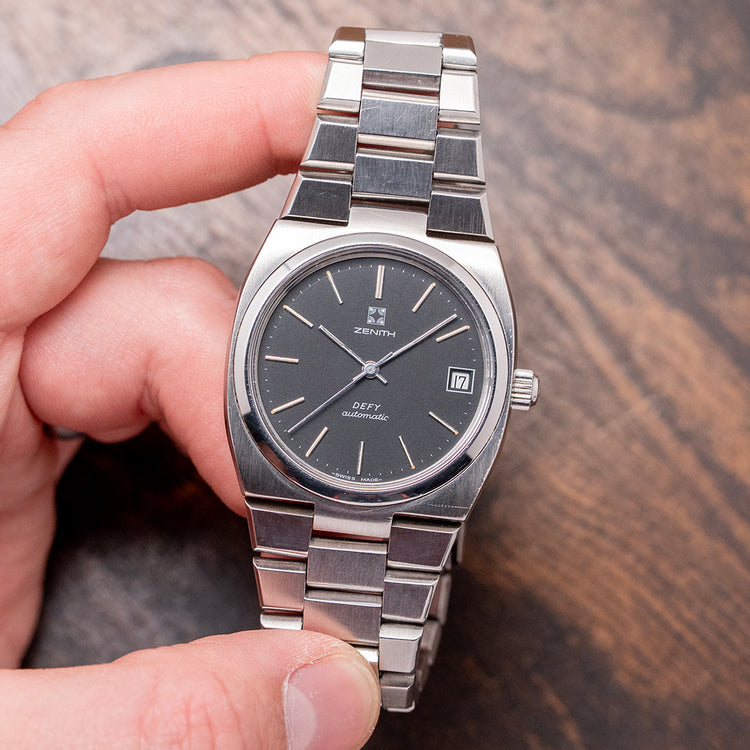 1970s Zenith Defy Automatic on Integrated Bracelet 37mm 02 0360 380