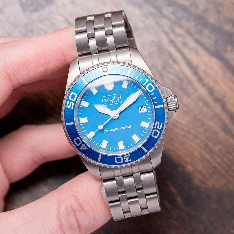 2021 Scurfa Diver One D1-500 Titanium Light Blue 40mm