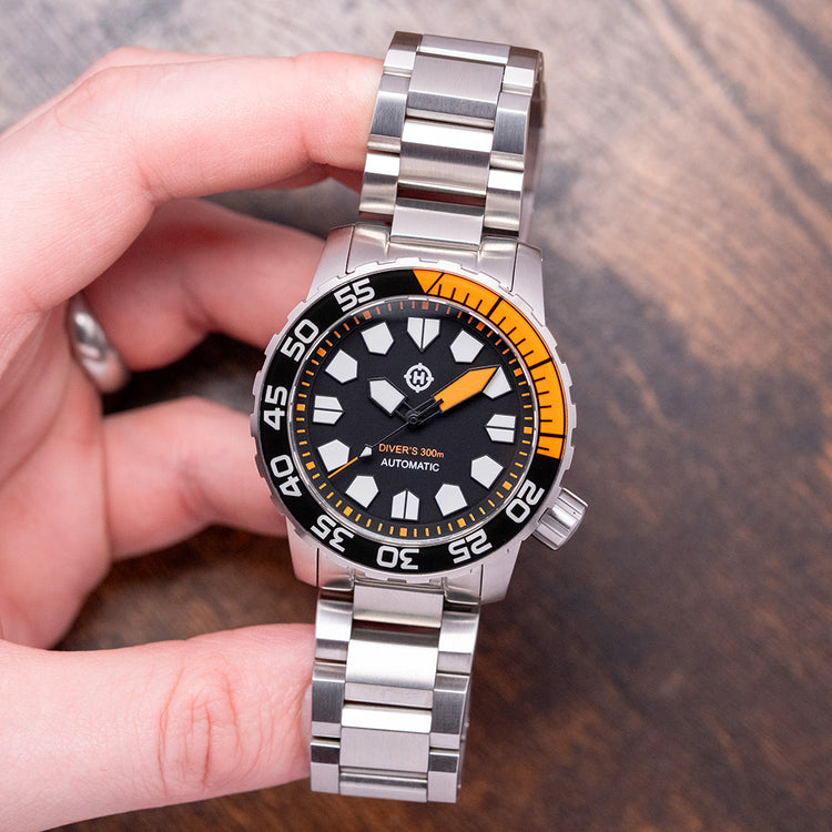 2023 Helm Khuraburi Automatic Black 300M Diver 43mm