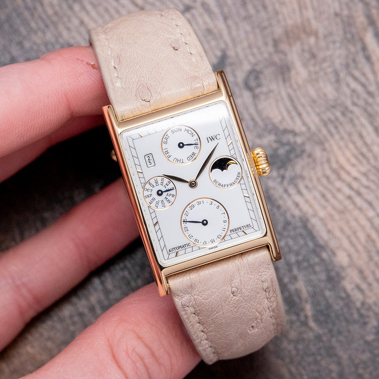 1990s IWC Novecento Perpetual Calendar Automatic 18ct Gold 3545