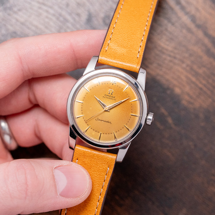 1956 Omega Seamaster Automatic 34mm Patina Dial 2846