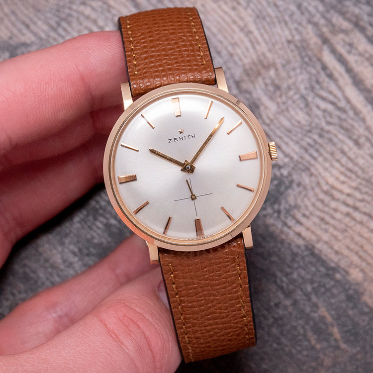 1950s Zenith 'Calatrava' 18ct Pink Gold Manual Cal. 2531 35mm