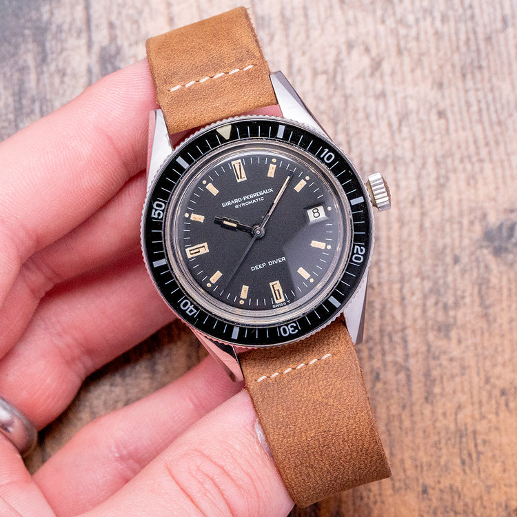 1960s Girard Perregaux Gyromatic Deep Diver 8867 V 39mm