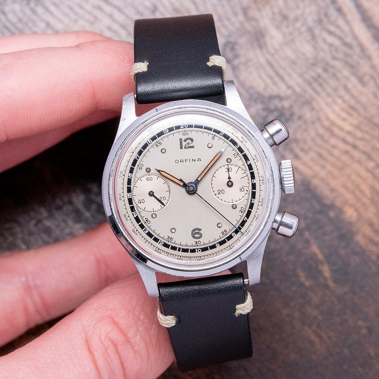 1950s Orfina Chronograph Oversized Pushers 36mm Venus 175