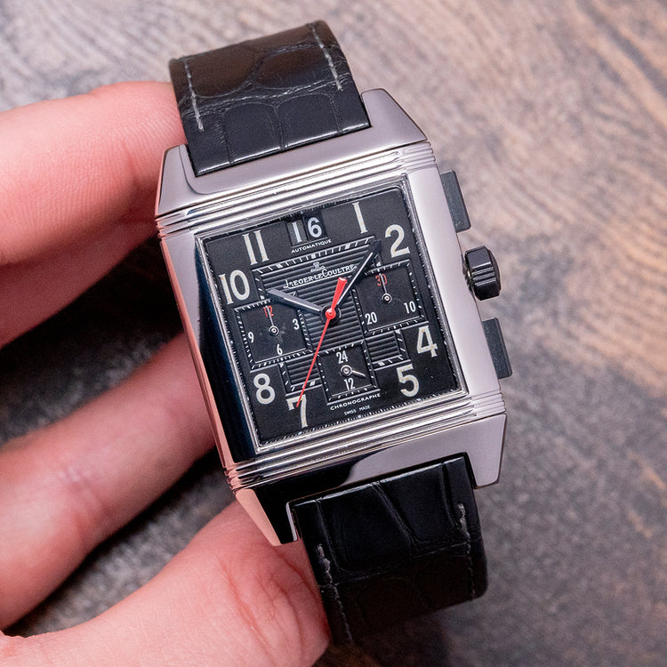 2000s Jaeger-LeCoultre Reverso Squadra Chronograph GMT 230.8.45